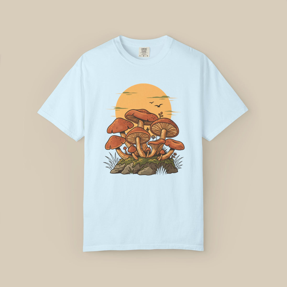 Vintage Mushroom Sunset